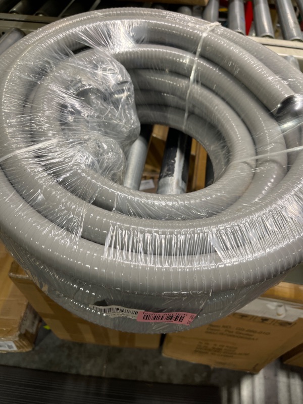 Photo 2 of 1inch 50ft Electrical Conduit Kit,with 5 Straight and 3 Angle Fittings Included,Flexible Non Metallic Liquid Tight Electrical Conduit(1" Dia, 50 Feet) 1IN,50FT