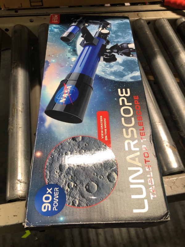 Photo 2 of NASA Lunar Telescope for Kids – Capable of 90x Magnification, Includes Two Eyepieces, Tabletop Tripod, Finder Scope, and Full-Color Learning Guide, The Perfect STEM Gift for a Young Astronomer