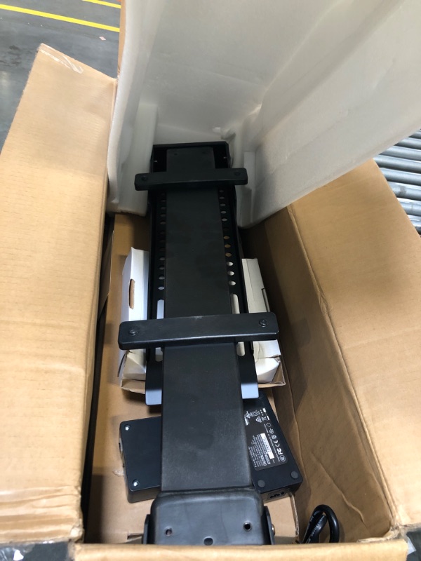 Photo 1 of CO-Z Motorized TV Lift for 32" to 57" TVs up to 165lb & 400x400 VESA, Height Adjustable TV Stand & Wall Mount with Remote Control 30° Tilt 120° Swivel, Automatic Lift TV Bracket for Home Office 32"-57" (Tiltable and Swivelling)