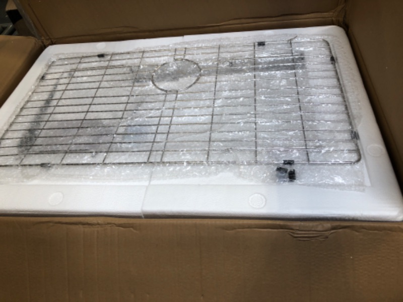 Photo 1 of 33 Black Farmhouse Kitchen Sink - Beslend 33"x21"x10" Stainless Steel Apron Front Gunmetal Black 16 Gauge 10 Inch Deep Single Bowl Basin 33 Inch Gunmatal Black