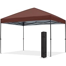 Photo 1 of ABCCANOPY Durable Easy Pop up Canopy Tent 10x10, Brown
