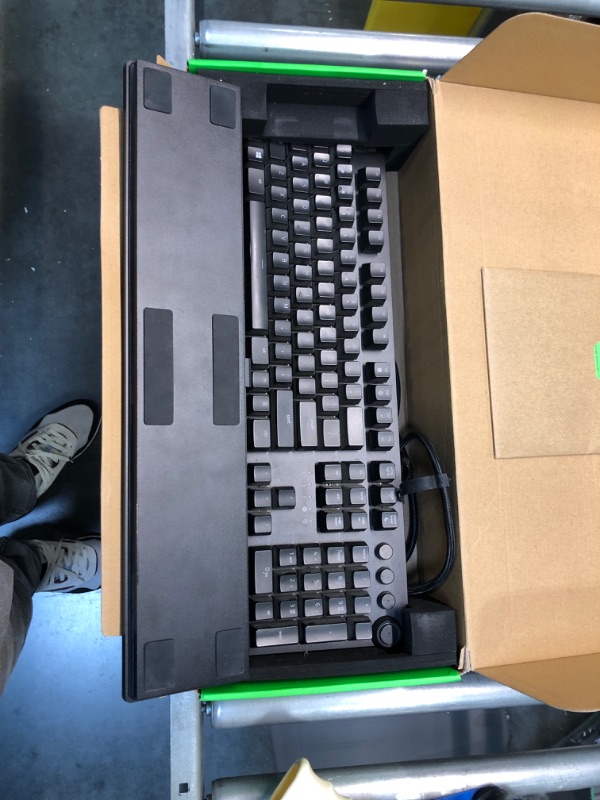 Photo 3 of Razer Huntsman V2 Analog Gaming Keyboard: Razer Analog Optical Switches - Chroma RGB Lighting - Magnetic Plush Wrist Rest - Dedicated Media Keys & Dial - Classic Black