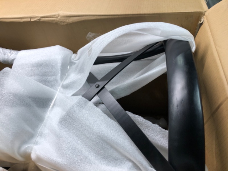 Photo 1 of EMMA + OLIVER Stackable Early American Wood Cross Back Chair