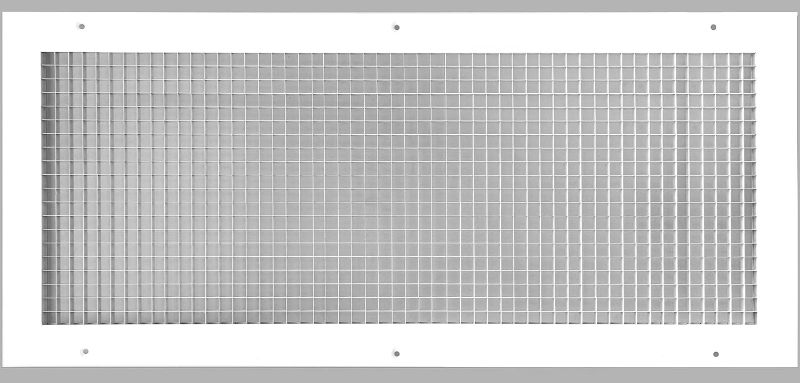 Photo 4 of 12" x 32" or 32" x 12" Cube Core Eggcrate Return Air Grille - Aluminum Rust Proof - HVAC Vent Duct Cover - White [Outer Dimensions: 14.75]