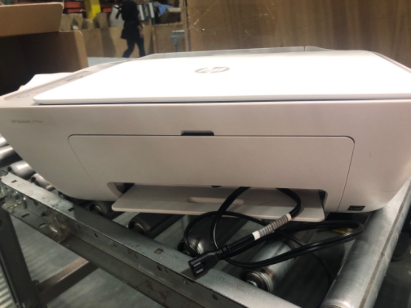 Photo 3 of HP DeskJet 2755e Wireless Color All-in-One Printer, white