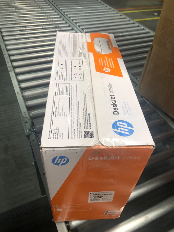 Photo 2 of HP DeskJet 2755e Wireless Color All-in-One Printer, white