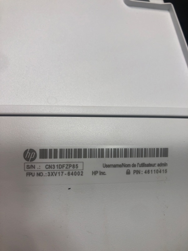 Photo 4 of HP DeskJet 2755e Wireless Color All-in-One Printer, white