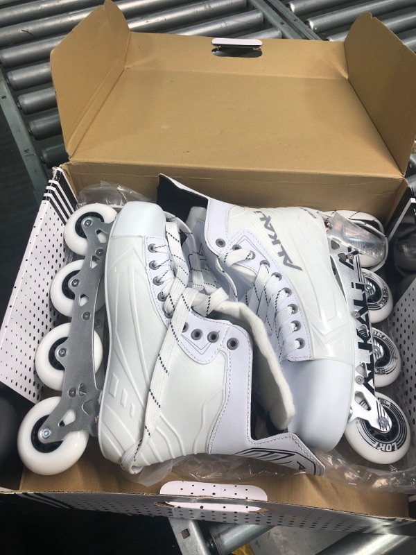 Photo 2 of Alkali Cele III Senior Adult Junior Kids Inline Roller Hockey Skates, New for 2023 Skate Size 12 (Shoe Size 13-13.5)