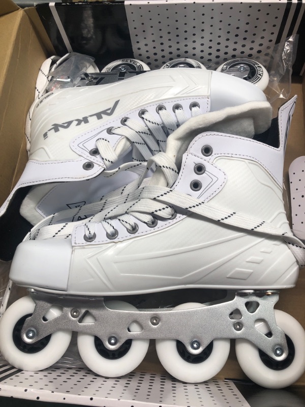 Photo 3 of Alkali Cele III Senior Adult Junior Kids Inline Roller Hockey Skates, New for 2023 Skate Size 12 (Shoe Size 13-13.5)