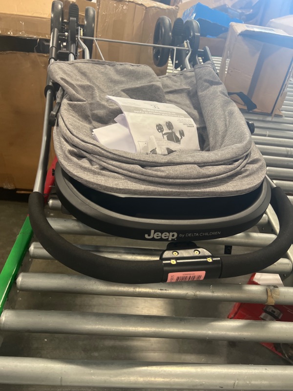 Photo 2 of Jeep By Delta Children Unlimited Reversible Handle Stroller - Gray Tweed