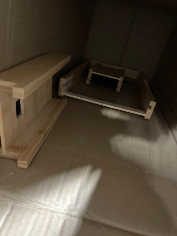 Photo 4 of 
Bambüsi Bathtub Tray Table - Collapsible & Adjustable Bathtub Caddy - Space-Saving Folding Bath Tub Tray - Bamboo Wood Bathtub Accessories 