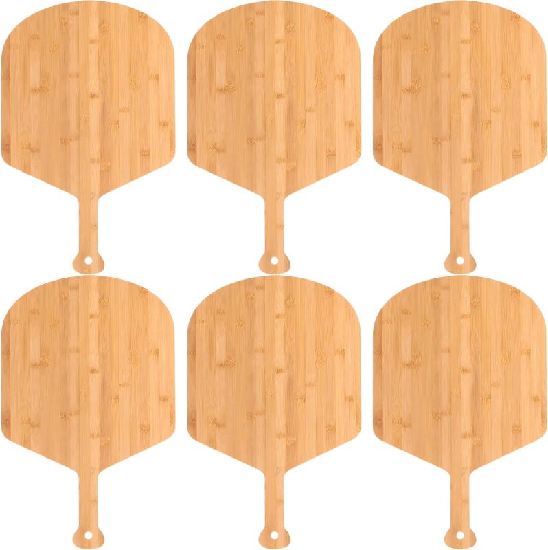 Photo 1 of 
Norme 6 Pcs Bamboo Pizza Peel Pizza Paddle Wooden Pizza Cutting Board with Comfortable Handle for Cutting Pizza, Breads, Cheese, Fruit, Vegetables, Easy