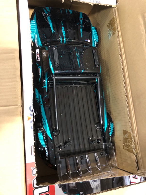 Photo 2 of ARRMA RC Truck 1/8 Infraction 4X4 3S BLX 4WD All-Road Street Bash Resto-Mod Truck RTR (Batteries and Charger Not Included), Teal, ARA4315V3T2