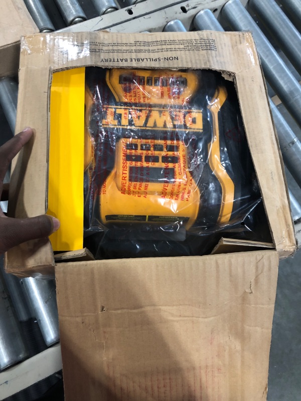 Photo 1 of DEWALT DXAEPS14 1600 Peak Battery Amp 12V Automotive Jump Starter/Power Station with 500 Watt AC Power Inverter, 120 PSI Digital Compressor, and USB Power , Yellow