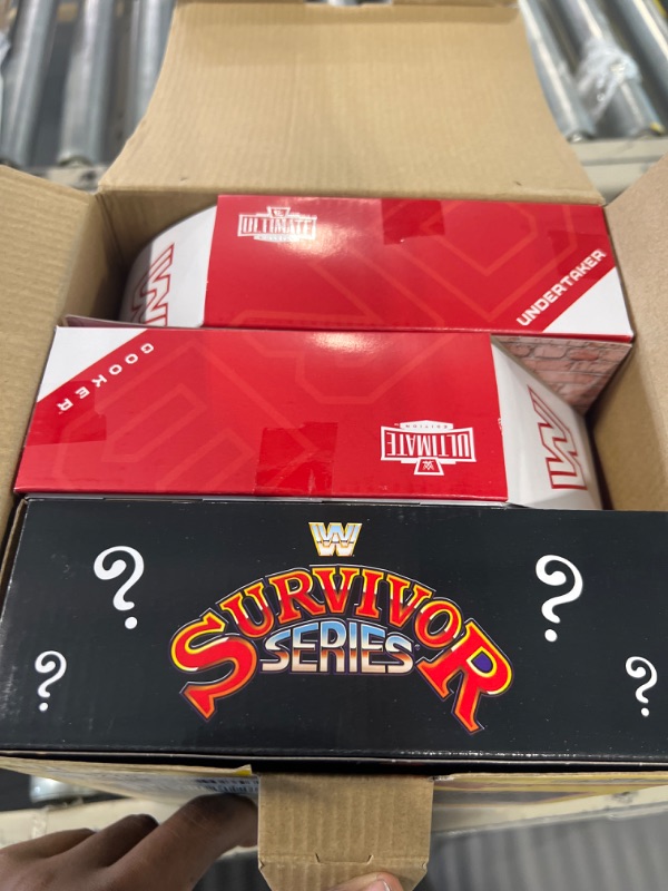 Photo 1 of Mattel WWE Action Figure 2-Pack Ultimate Edition Survivor Series 1990 Undertaker & Gobbledy Gooker Collectibles with Interchangeable Accessories, Extra Heads & Swappable Hands (Amazon Exclusive)