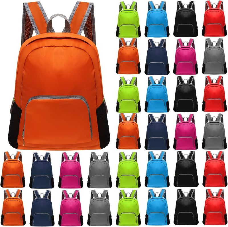 Photo 1 of 48 Pcs Back Packs in Bulk for Kids Classic Bookbags 17 Inch Colorful Basic Back Packs School Supply Kits for Boys Girls (Stylish Colors)