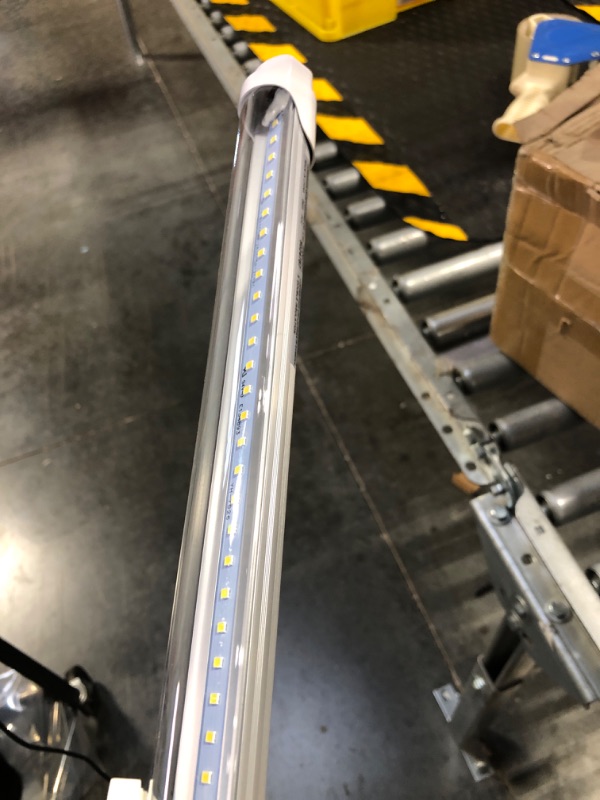 Photo 2 of 2FT LED Tube Light, T8 T10 Type B LED Light Bulb, 1120LM High Bright, 24 Inch F20T12 Fluorescent Replacement, Remove Ballast, 8W(20W Equiv), 5000K Daylight, Double Ended Power, Clear Cover (4 Pack)