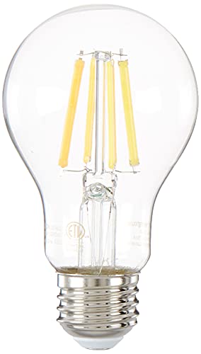 Photo 1 of 6.5W A19 Filament LED Dimmable Clear 2700K E26 (Medium) Base 120 Volt Box 2-Pack