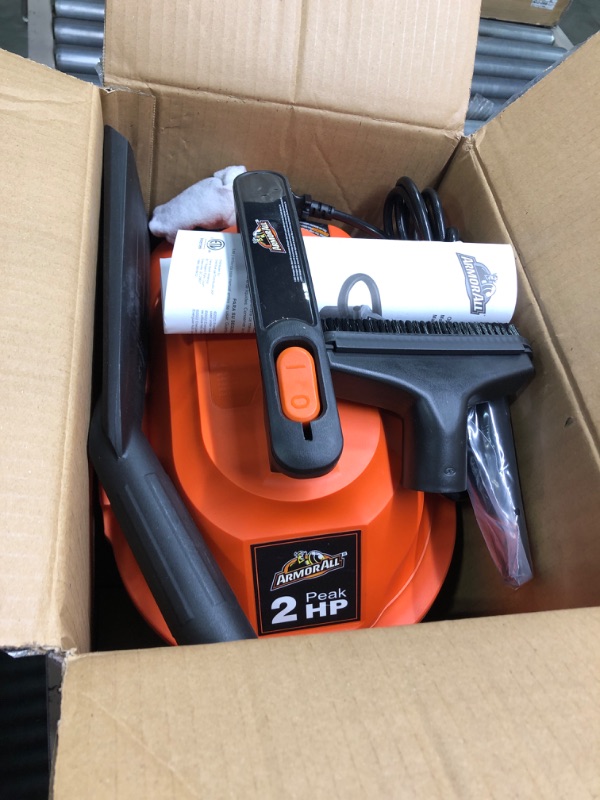 Photo 1 of Armor All, AA255 , 2.5 Gallon 2 Peak HP Wet/Dry Utility Shop Vacuum , Orange 2.5 Gal Vac