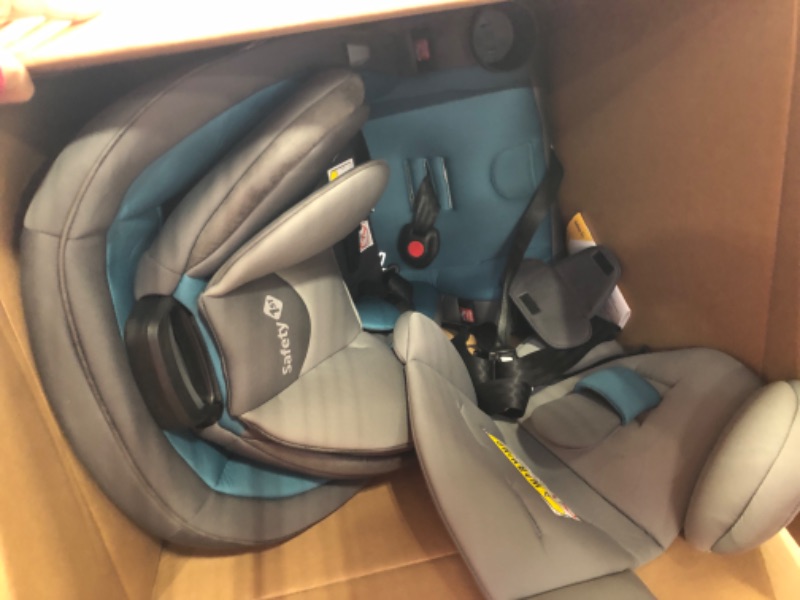 Photo 1 of Safety 1st Grow and Go All-in-One Convertible Car Seat, Rear-facing 5-40 pounds, Forward-facing 22-65 pounds, and Belt-positioning booster 40-100 pounds, Blue Coral Blue Coral Original