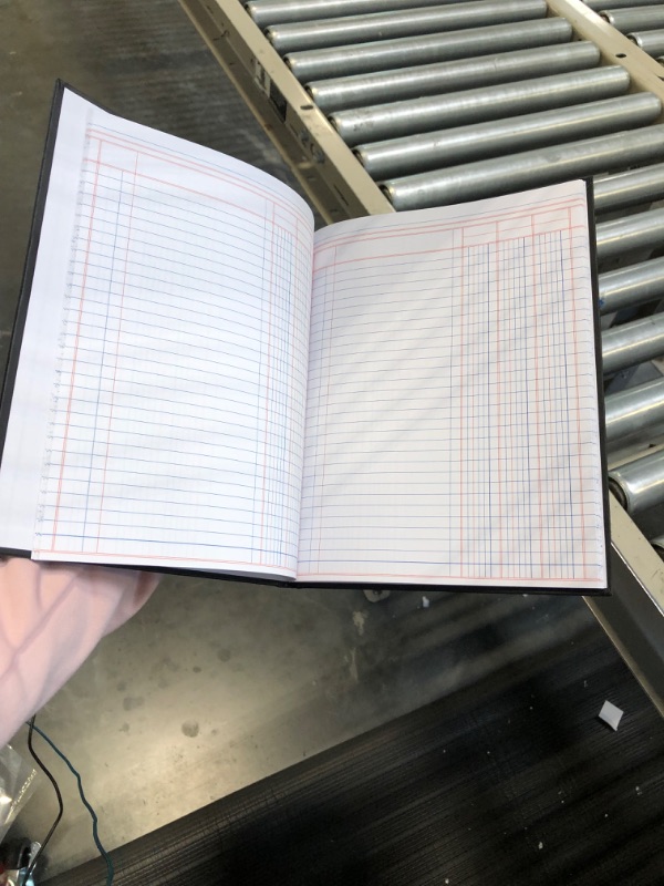 Photo 1 of Adams Account Book, 7 x 9.25 Inches, Black, 3-Columns, 80 Pages (ARB8003M)