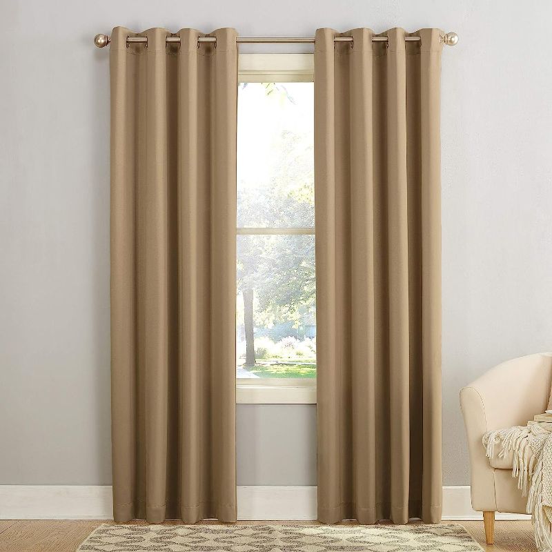 Photo 1 of Sun Zero Barrow Energy Efficient Grommet Curtain Panel Pair