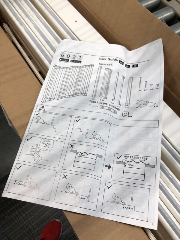 Photo 4 of BabyDan Guard Me Wide 21.6 to 36.2 Inch Baby Safety Gate and Extend A Gate 9.5 Inch Extension Accessory, White
