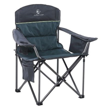 Photo 1 of ALPHA CAMP Folding Camping Chair Portable Padded Oversized Chairs