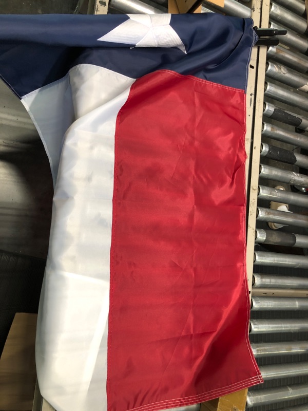 Photo 3 of State of Texas 3x5 Feet Flag - Embroidered Sewn Heavy Duty 210D Oxford Nylon Flag Vivid Color - Brass Grommets and 4 Stitch Hemming USA Flag 3x5ft Texas Flag