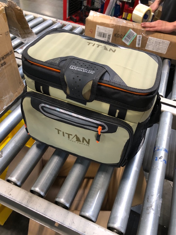 Photo 3 of *****TOP HAS A LONG SLIT*******Arctic Zone Titan Deep Freeze Zipperless Hardbody Coolers - Sizes: 9, 16, 30 and 48 Can - Colors: Navy, Moss, Process Blue, Pine, Citrus, Gray, Blue Lagoon Moss 30 Can
