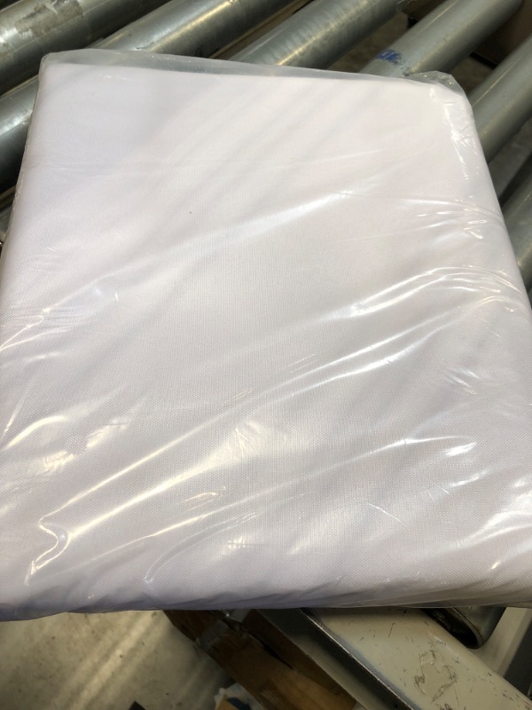 Photo 2 of 1 Pack Thick Premium White Tablecloth 60 x 102 Inch, Rectangle Table Clothes for 6 Foot Rectangle Tables Washable Polyester Fabric Table Covers for Wedding Party Reception Banquet Buffet Restaurant White 60 x 102 Inch