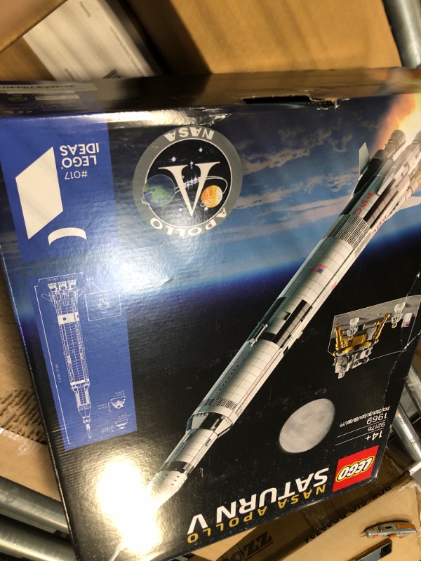 Photo 2 of LEGO Ideas NASA Apollo Saturn V 92176 Outer Space Model Rocket for Kids and Adults, Science Building Kit (1969 Pieces)