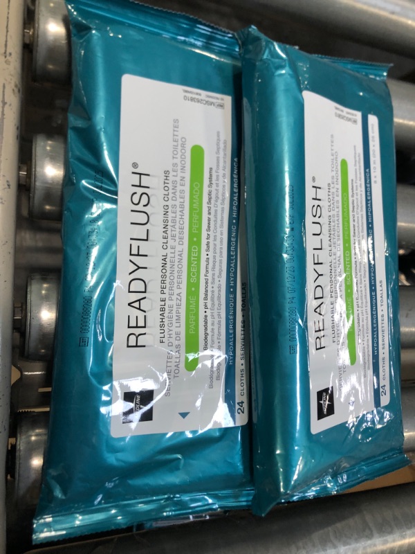 Photo 1 of 2 Packs Ready Flush Biodegradable Flushable Wipes Scented