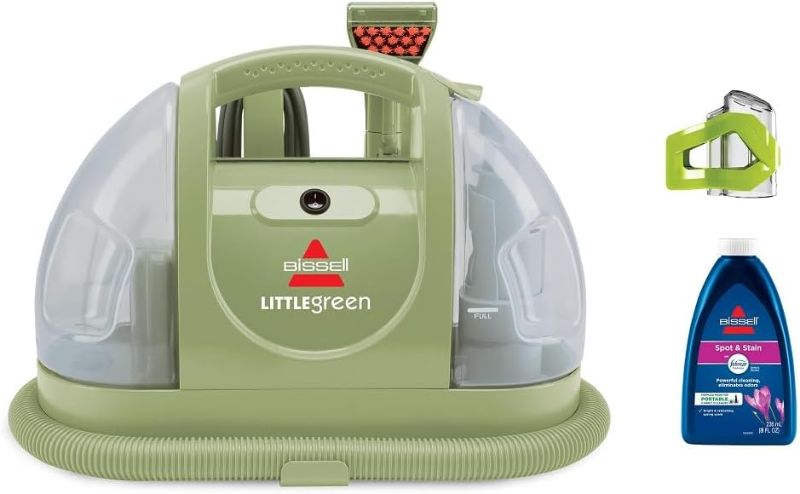 Photo 1 of BISSELL Little Green Multi-Purpose Portable Carpet and Upholstery Cleaner, Car and Auto Detailer, with Exclusive Specialty Tools, Green, 1400B
