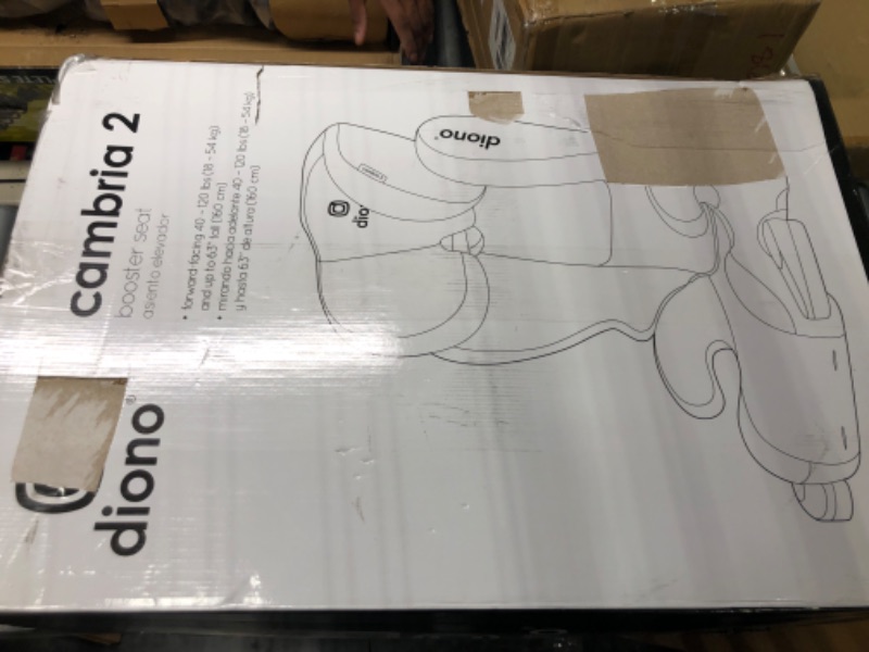 Photo 2 of Diono Cambria 2 XL, Dual Latch Connectors, 2-in-1 Belt Positioning Booster Seat, High-Back to Backless Booster with Space and Room to Grow, 8 Years 1 Booster Seat, Black 2020 Black