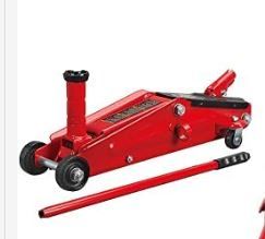 Photo 3 of Bundle of BIG RED T83006 Torin Hydraulic Trolley Service/Floor Jack with Extra Saddle, 3 Ton (6,000 lb) Capacity + BIG RED T43202 Torin Steel Jack Stands, 3 Ton (6,000 lb) Capacity, 2 Stands Red + Jack Stands