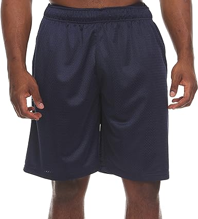 Photo 1 of Russell Athletics Men's Mesh Shorts - Versatile Workout Attire with Pockets, Dry Fit Performance for Gym and Workouts