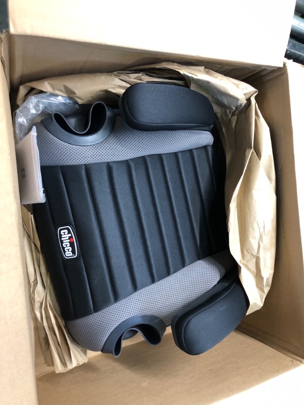 Photo 1 of Chicco GoFit Backless Booster Car Seat, Travel Booster Seat for Car, Portable Car Booster Seat for children 40-110 lbs. | Shark/Black/Grey Shark GoFit