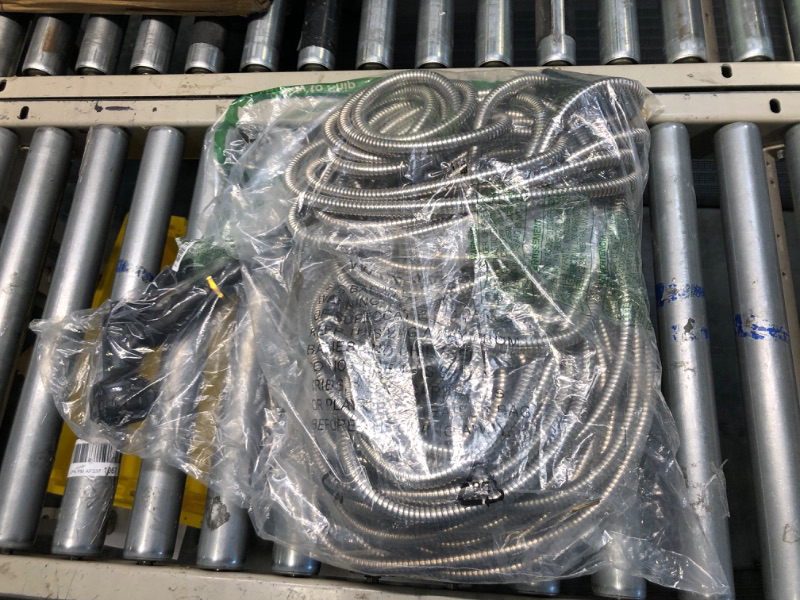 Photo 2 of 100ft Garden Hose Made by Metal with Super Tough and Soft Water Hose, Household Stainless Steel Hose, Durable Metal Hose with Adjustable Nozzle, No Kinks and Tangles, Easy to Store with Storage Strap Garden Hose 100ft