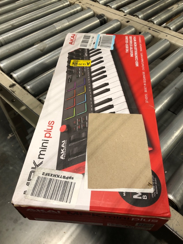 Photo 2 of Akai Professional MPK Mini Plus - USB MIDI Keyboard Controller with 37 Mini Keys, 8 MPC Pads, Sequencer & Focusrite Scarlett Solo 3rd Gen USB Audio Interface, for the Guitarist, Vocalist Plus MPK Mini + Audio Interface