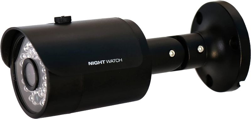 Photo 1 of Night Watch Security 1 Pack Analog HD 720p Wired Bullet Camera (Black, Camera Only, Compatible with Night Owl DVRs Certified)
***Stock photo is a similar item, not exact***