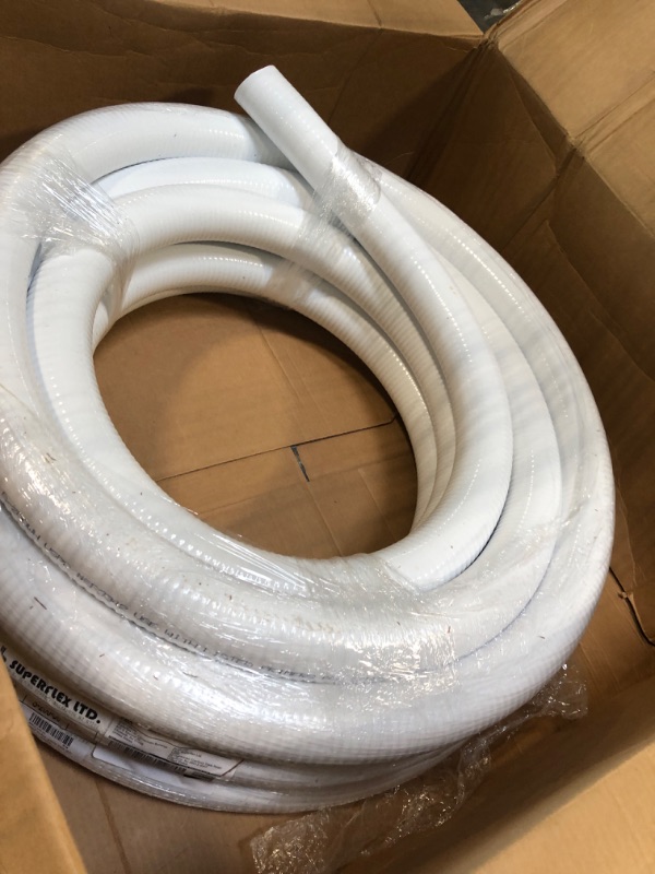 Photo 2 of Sealproof 2" Dia Flexible PVC Pipe, Pool and Spa Hose Tubing, Made In USA, Schedule 40 2-Inch, 50 FT, White