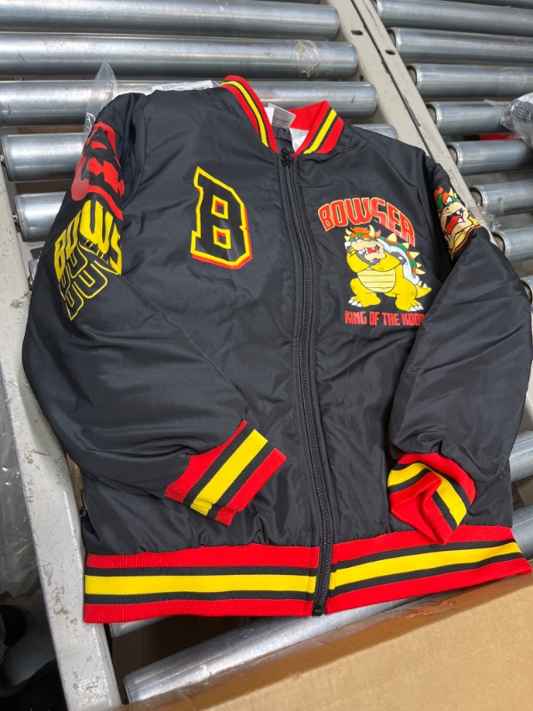 Photo 2 of Nintendo Super Mario Bomber Jacket, Mario and Luigi Bomber Jacket 10-12 Bowser Black