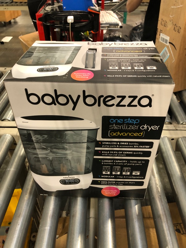 Photo 3 of Baby Brezza Baby Bottle Sterilizer and Dryer Advanced – Electric Steam Sterilization Machine – Universal Sterilizing for All Bottles: Plastic + Glass + Pacifiers + Breast Pump Parts - HEPA Filtration