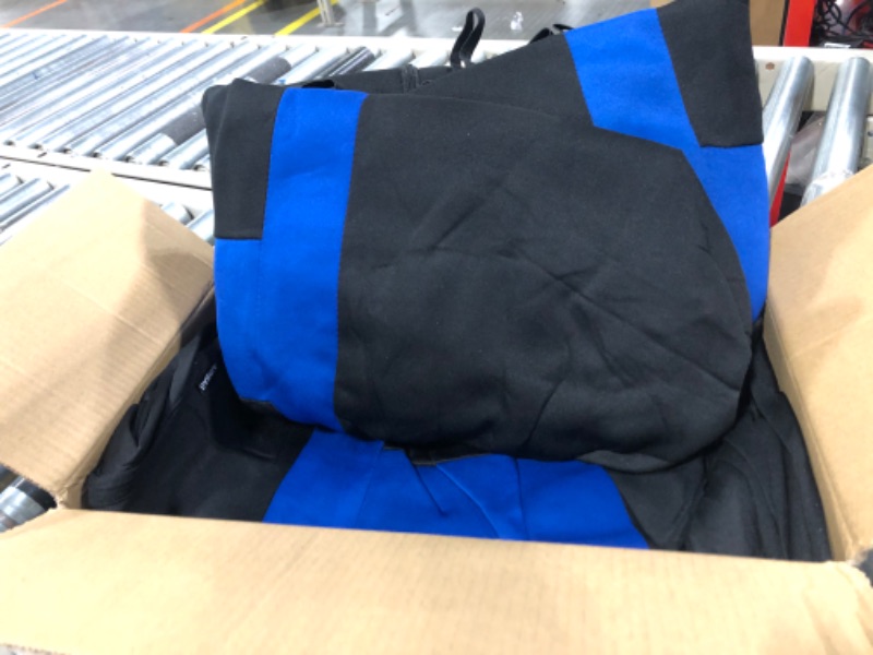 Photo 1 of carXS Seat Covers for Cars, Blue Two-Tone Car Seat Covers with Matching Back Seat Cover, Made to Fit Most Auto Truck Van SUV, Interior Car Accessories, Car Seat Cover Full Set Car Seat Covers Blue