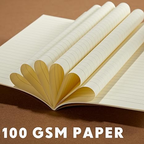 Photo 1 of 10count Notebook Journals 5.5 Inch x 8.3 Inch A5 Journal Softcover Notebooks Bulk for Kids Student Writing Sketch Travel Journal Office Notepad with 60 Pages 30 Sheets (Lined, Brown)