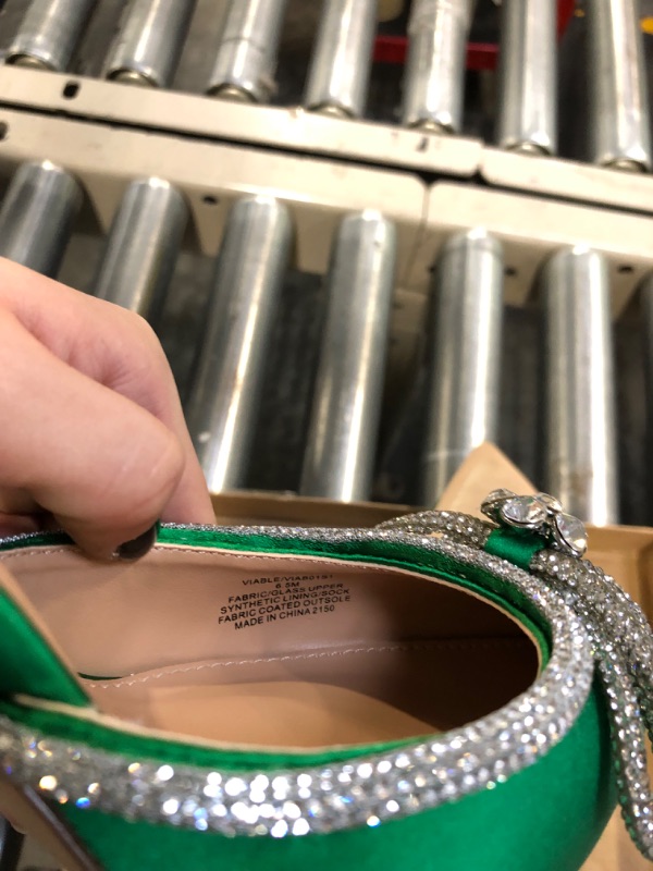 Photo 1 of Steve Madden Women's Viable Pump, Green, Size 6.5W
