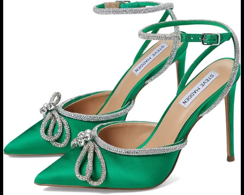 Photo 1 of Steve Madden Women's Viable Pump, Green, Size 6.5W
