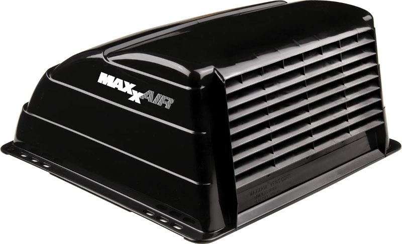 Photo 1 of MaxxAir Original Vent Cover – Black, Super Tough Rain Shield, RV Roof, 19" x 19" Cut-Out