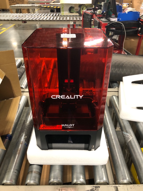 Photo 3 of Creality Halot-One Resin 3D Printer, 6" Monochrome LCD Screen UV Resin Printers with High-Precision Integral Light Source Fast Printing WiFi Control Dual Cooling & Filtering System Easy Slicing Halot One